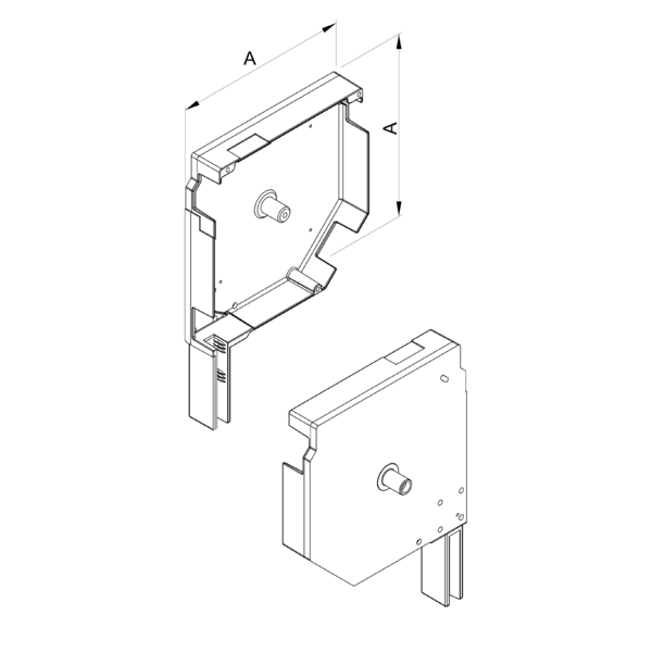 Internal end cap 45° - pin type I